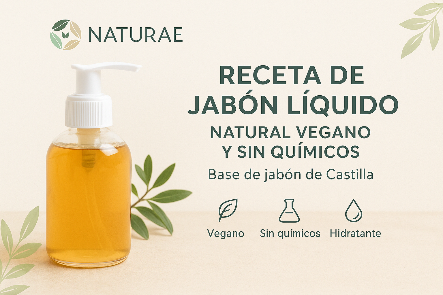 Receta de Jabón Líquido Natural Vegano – Base de Jabón de Castilla